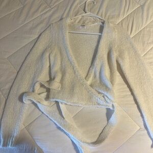 Cotton On White Wrap Sweater